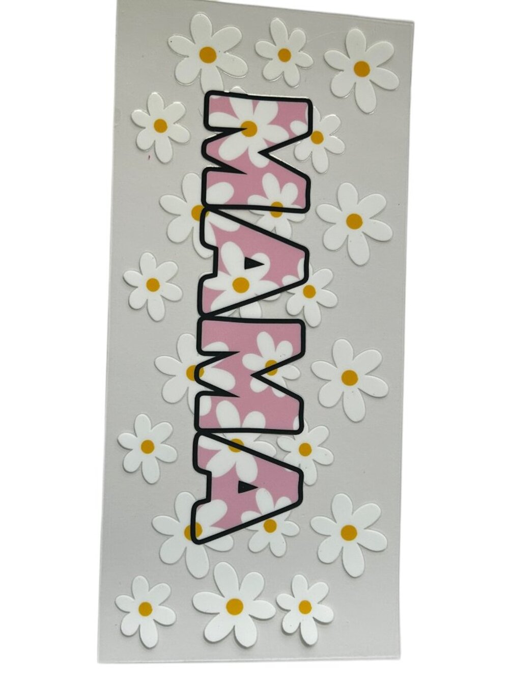 Daisy Mama Cup Wrap | Pink Floral Tumbler Design